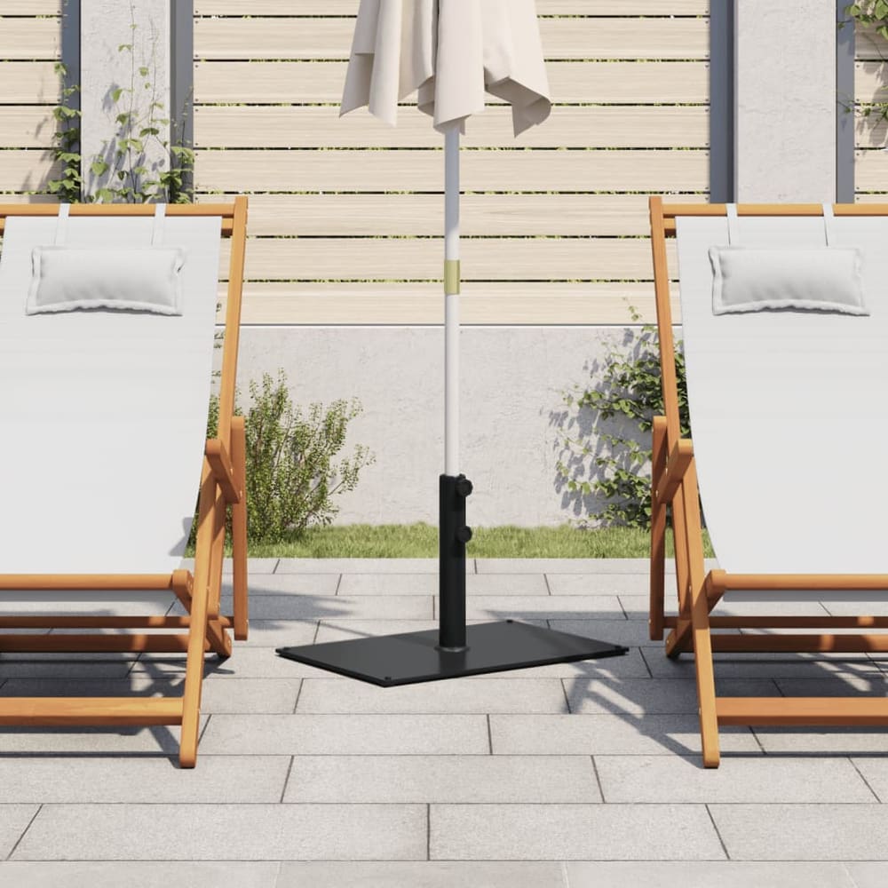 Parasol Base for Ø32/38/48 Poles 15 kg Rectangular Dark grey