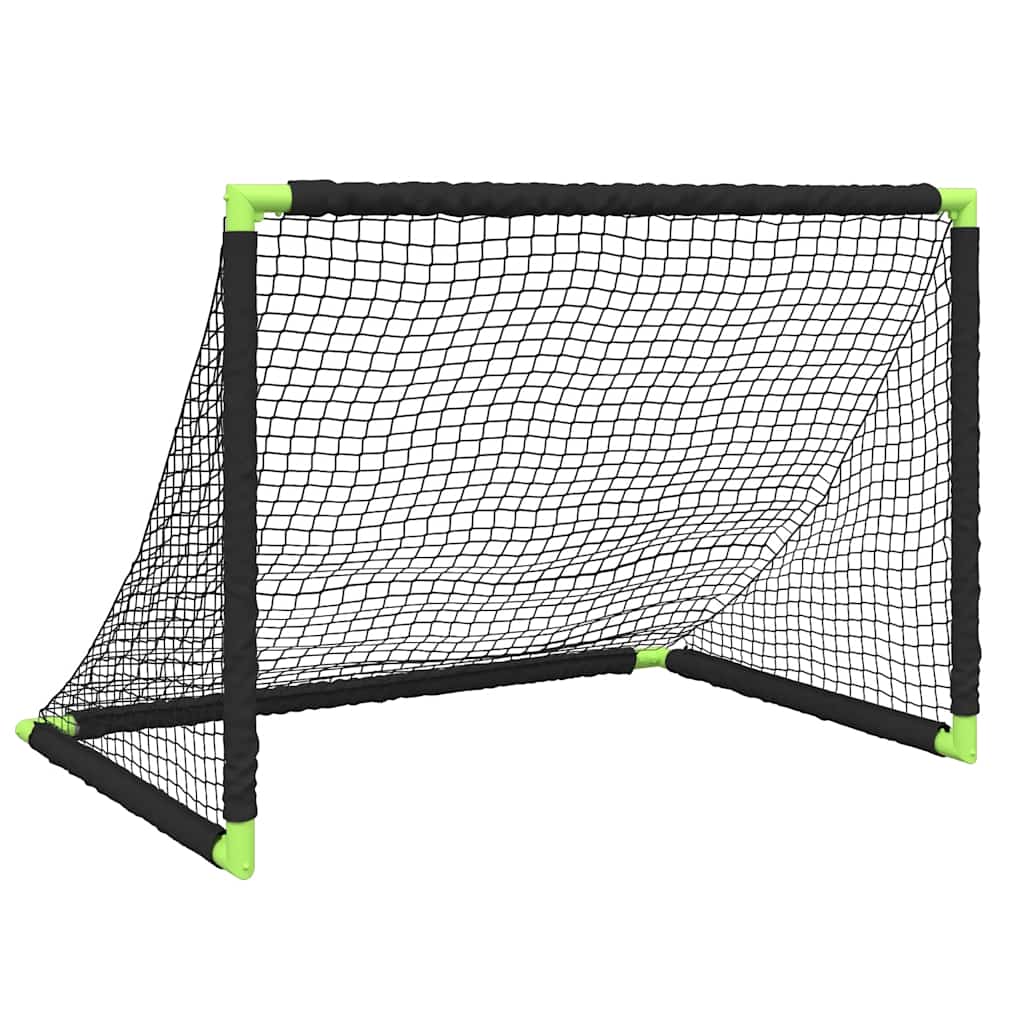 vidaXL Kids' Football Goal Foldable Black 90x64x64 cm 2