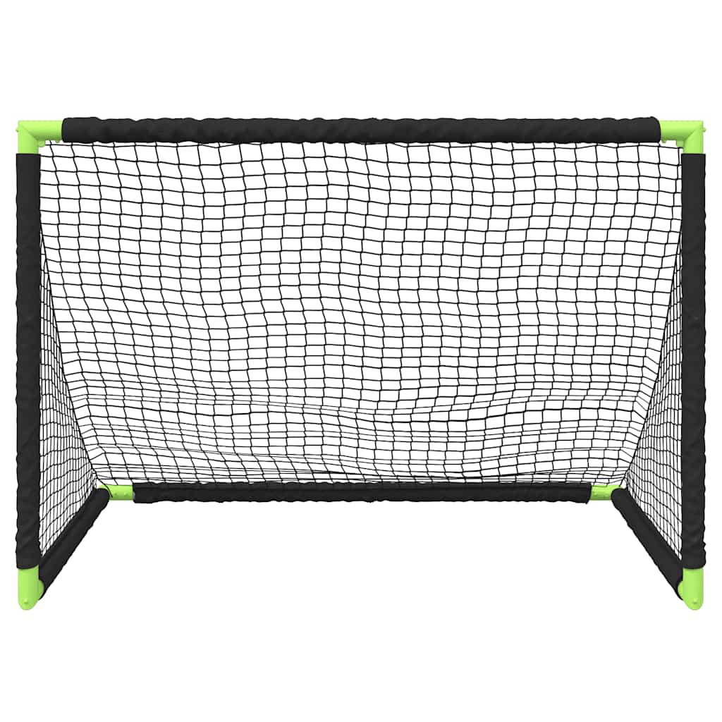 vidaXL Kids' Football Goal Foldable Black 90x64x64 cm 5