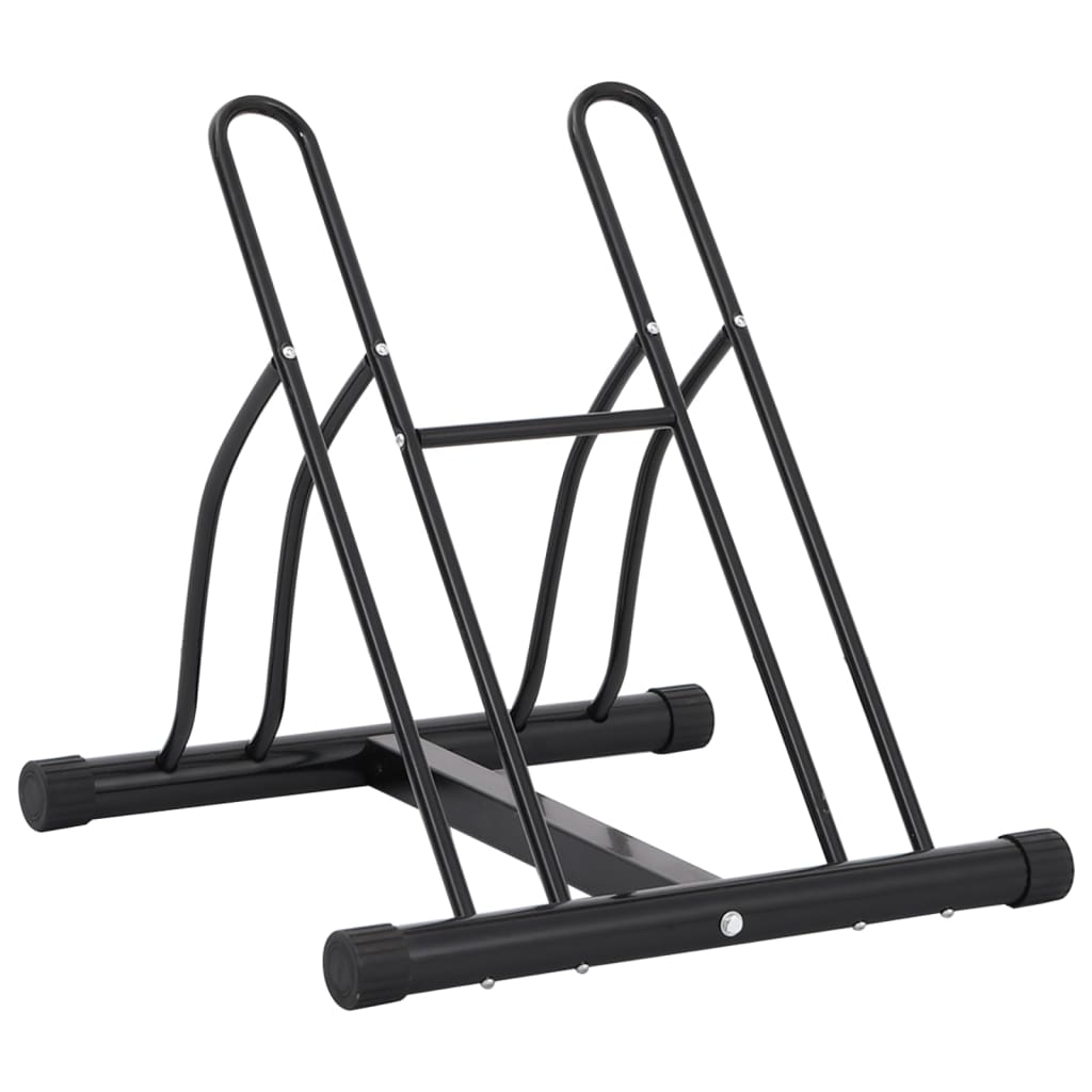 vidaXL Bicycle Stand for 2 Bikes Floor Freestanding Steel 1