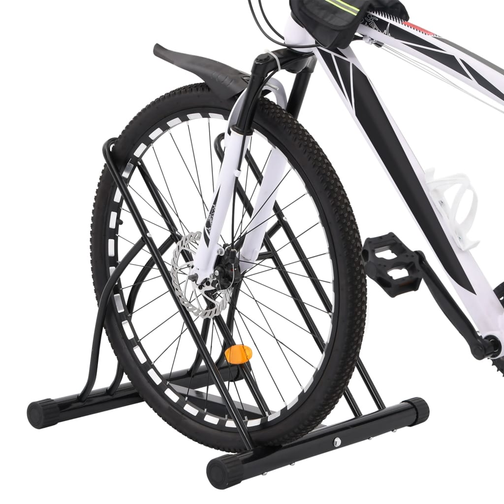 vidaXL Bicycle Stand for 2 Bikes Floor Freestanding Steel 2
