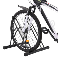 vidaXL Bicycle Stand for 2 Bikes Floor Freestanding Steel 2