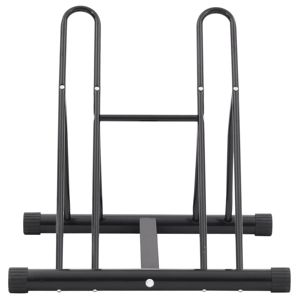 vidaXL Bicycle Stand for 2 Bikes Floor Freestanding Steel 3