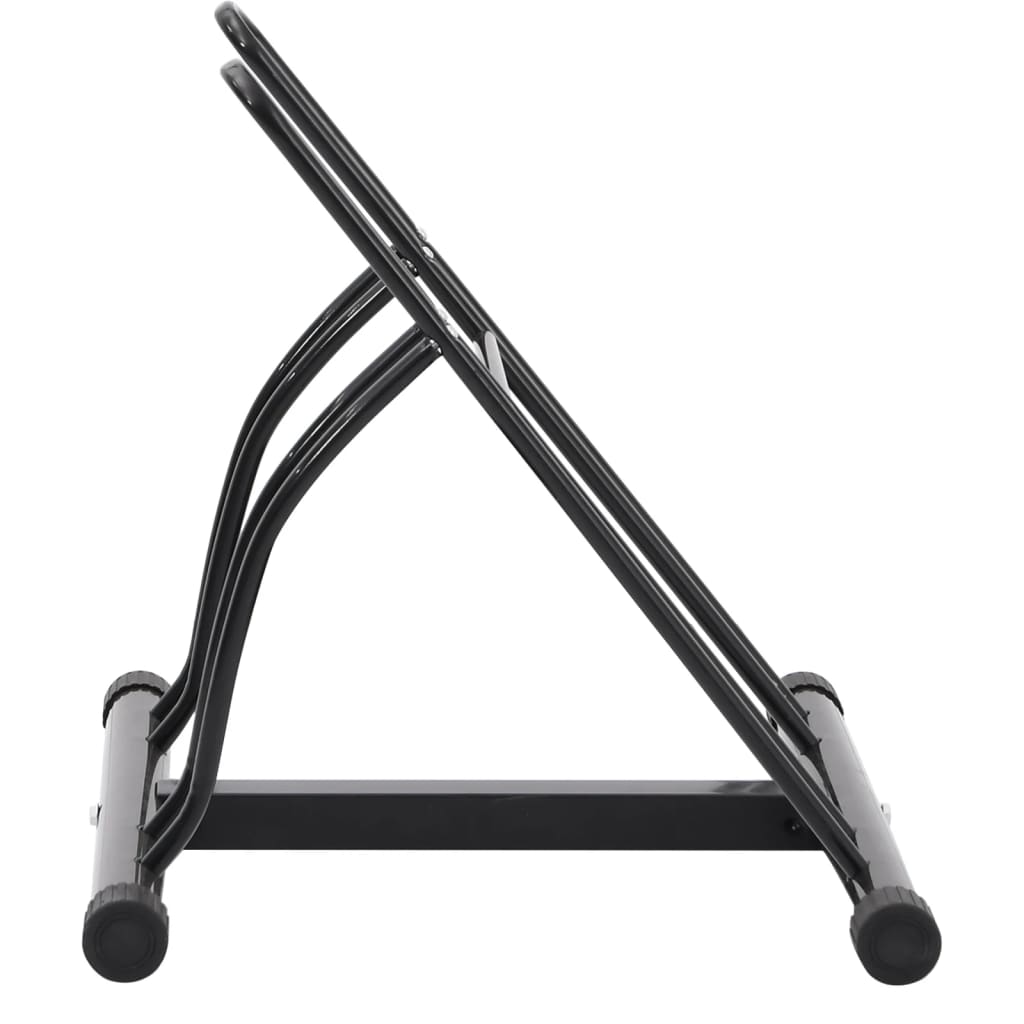 vidaXL Bicycle Stand for 2 Bikes Floor Freestanding Steel 4