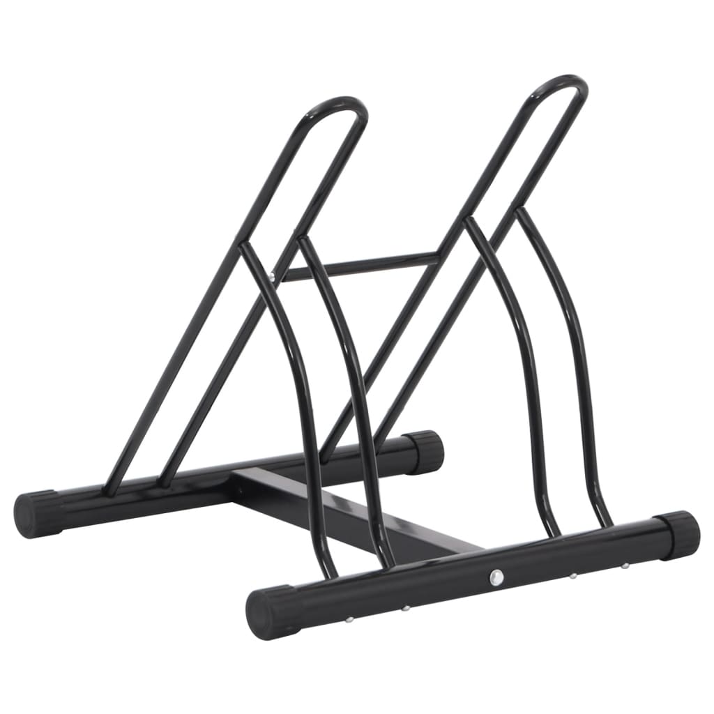 vidaXL Bicycle Stand for 2 Bikes Floor Freestanding Steel 5