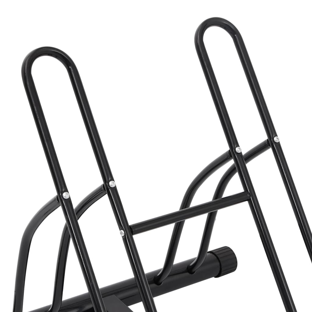 vidaXL Bicycle Stand for 2 Bikes Floor Freestanding Steel 6