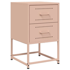 vidaXL Bedside Cabinet Pink 36x39x60.5 cm Steel 2