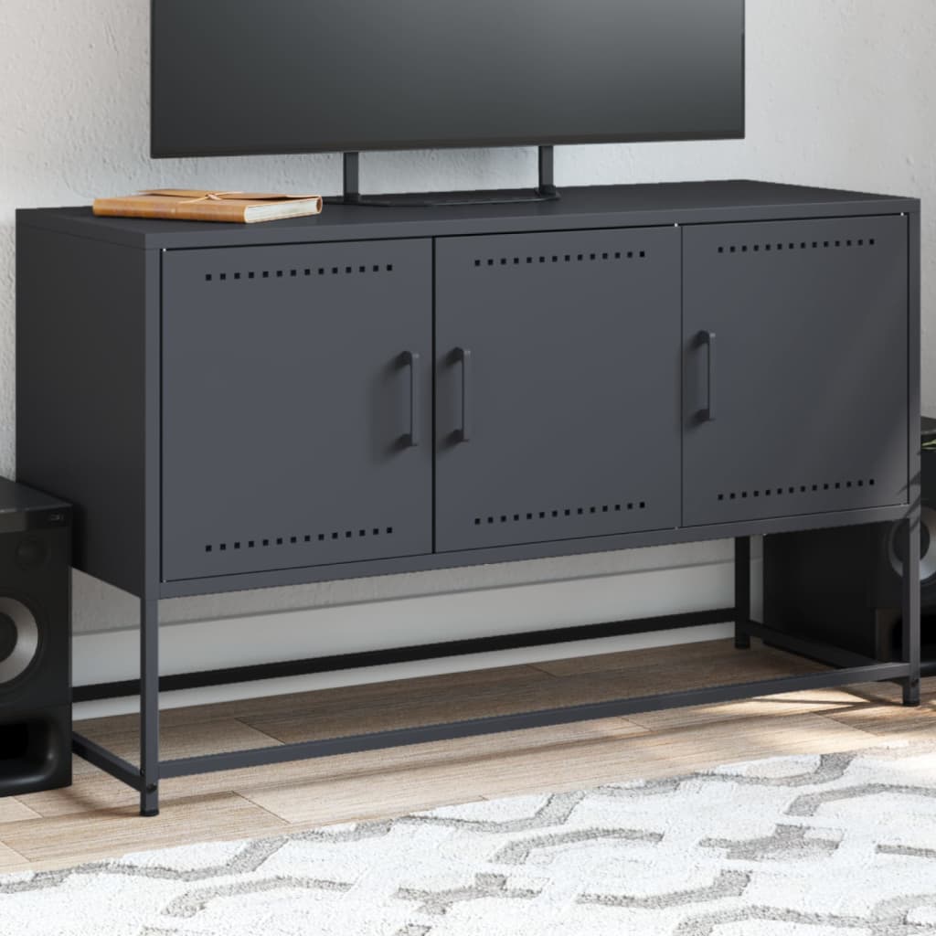TV Cabinet 100,5x39x60,5 cm Steel Anthracite