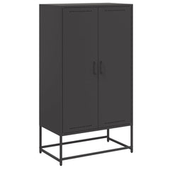 vidaXL Highboard Black 68,5x38,5x123,5 cm Steel 2
