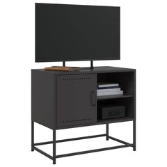 vidaXL TV Cabinet Black 68x39x60.5 cm Steel 5