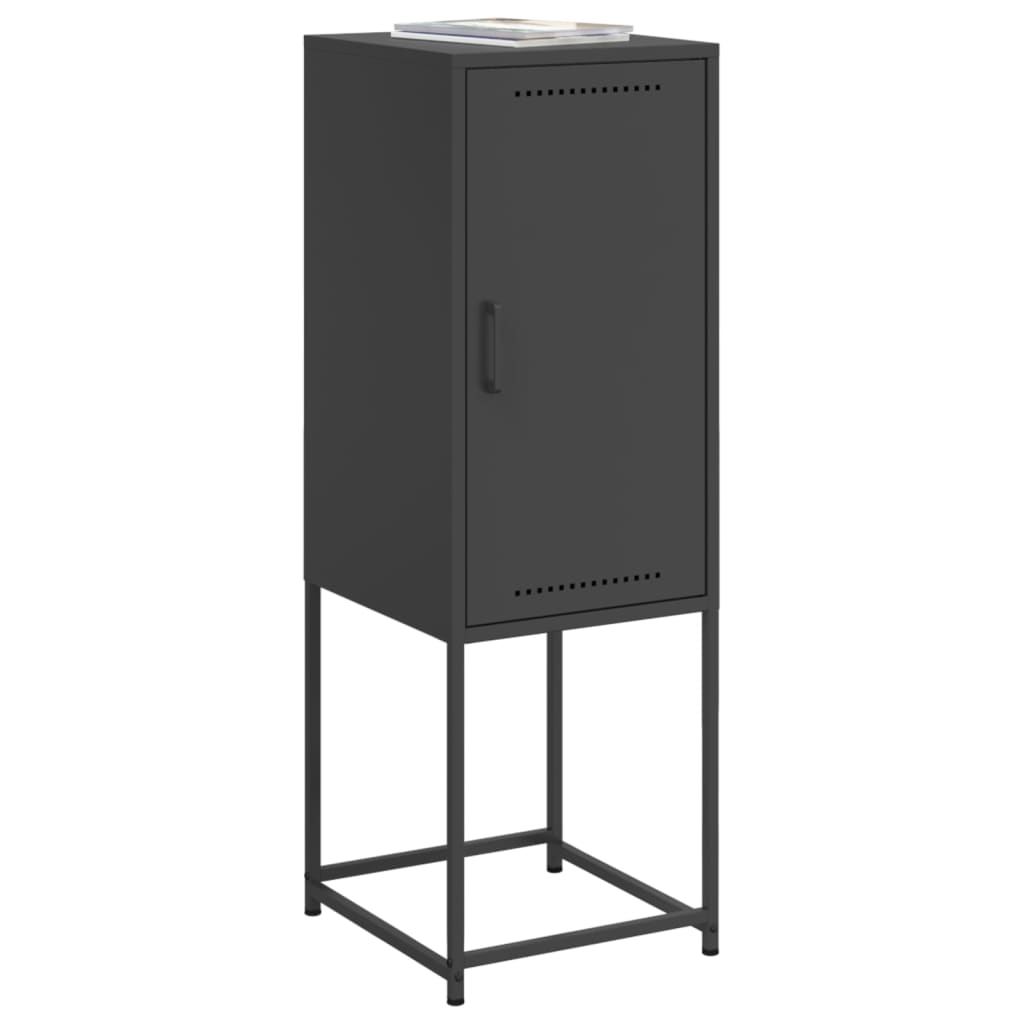 vidaXL Highboard Black 36x39x107 cm Steel 4