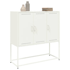 vidaXL Highboard White 100.5x39x107 cm Steel 5