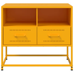 vidaXL TV Cabinet Mustard Yellow 68x39x60.5 cm Steel 6