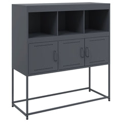 vidaXL Sideboard Anthracite 100.5x39x107 cm Steel 2