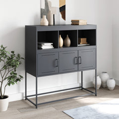 vidaXL Sideboard Anthracite 100.5x39x107 cm Steel 3