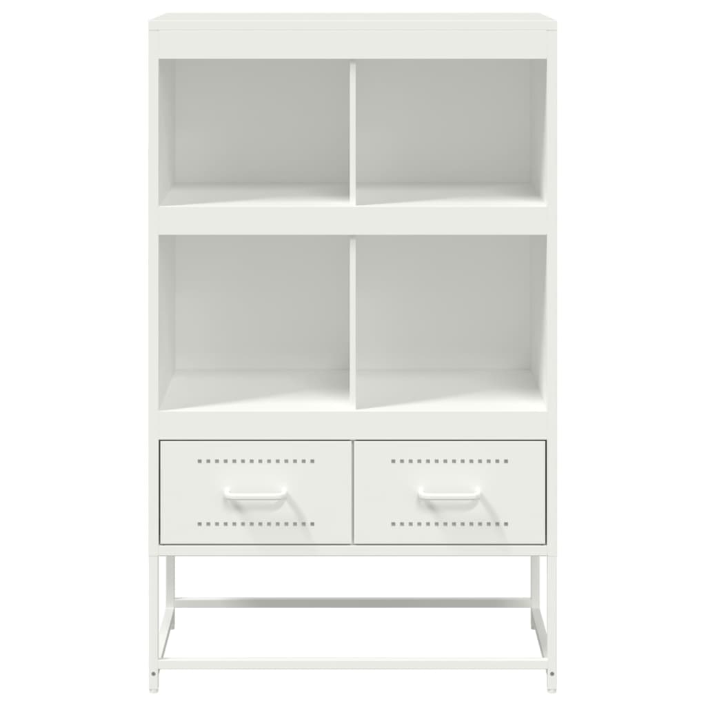 vidaXL Highboard White 68.5x39x111.5 cm Steel 5
