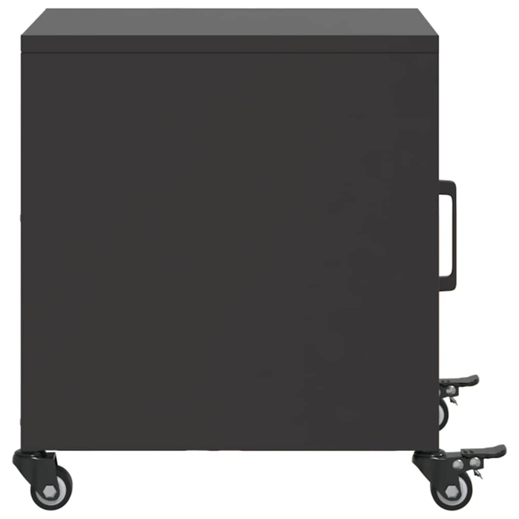 Bedside Cabinets 36x39x43,5 cm Steel Black