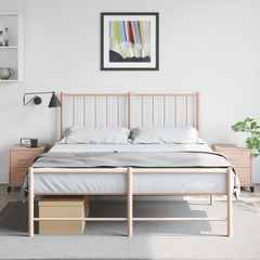 vidaXL Bedside Cabinets 2 pcs Pink 36x39x43.5 cm Steel 3