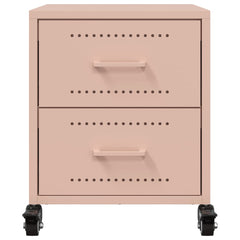 vidaXL Bedside Cabinets 2 pcs Pink 36x39x43.5 cm Steel 5