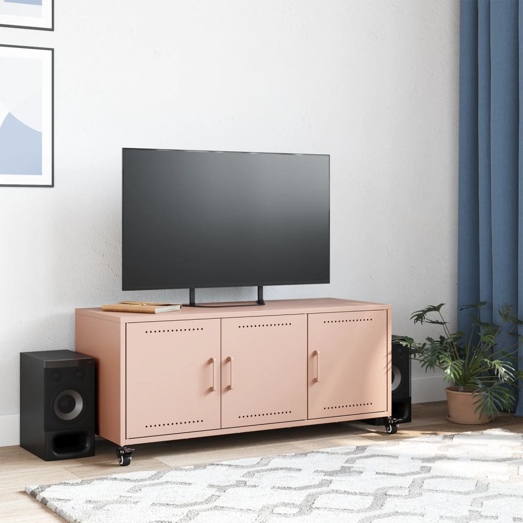 TV Cabinet 100,5x39x43,5 cm Steel Pink