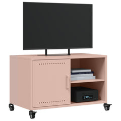 vidaXL TV Cabinet Pink 68x39x43.5 cm Steel 4