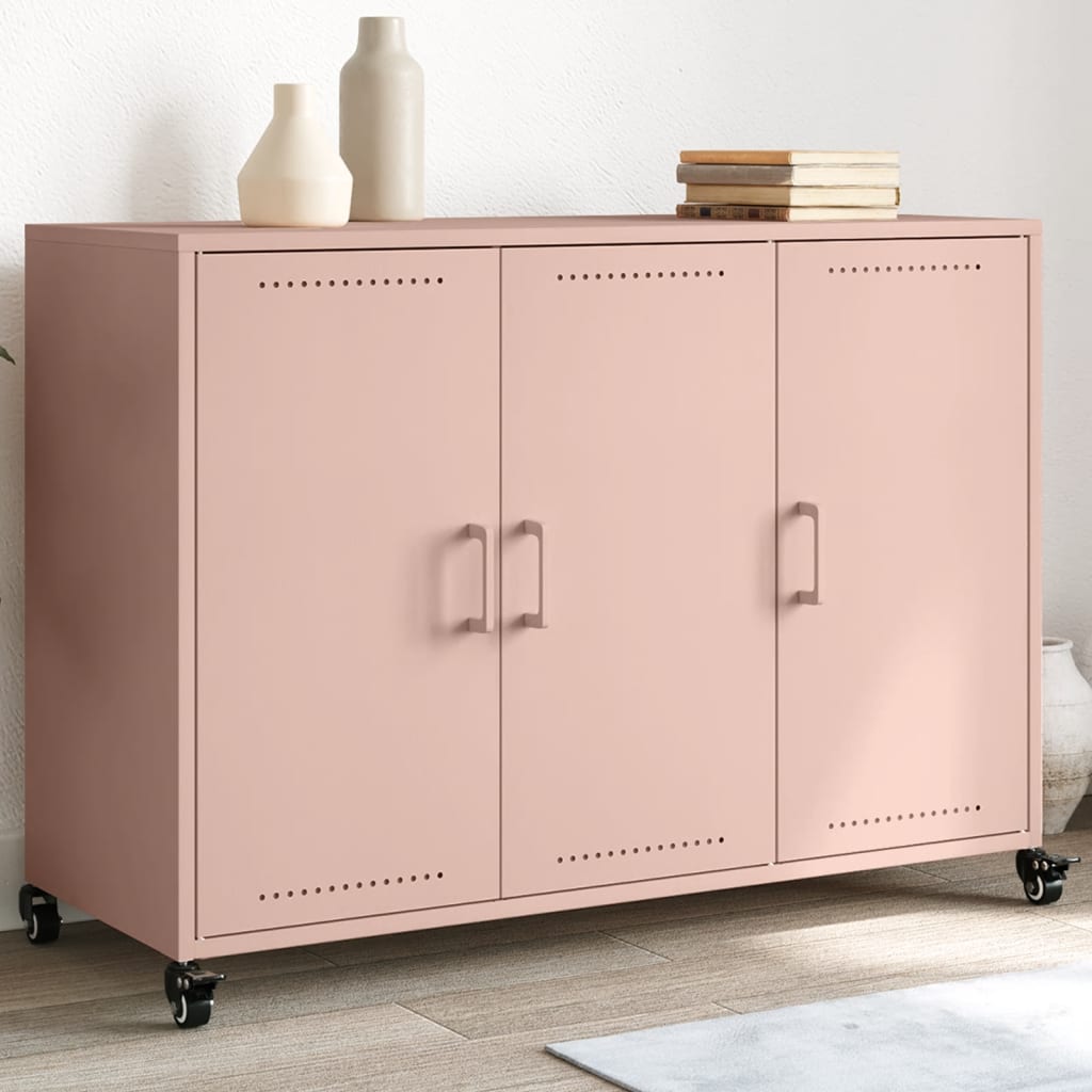 Sideboard 100,5x39x72 cm Steel Pink
