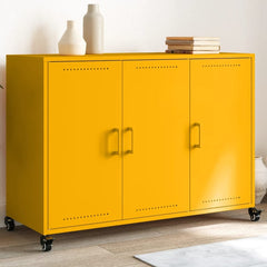 Sideboard 100,5x39x72 cm Steel Yellow
