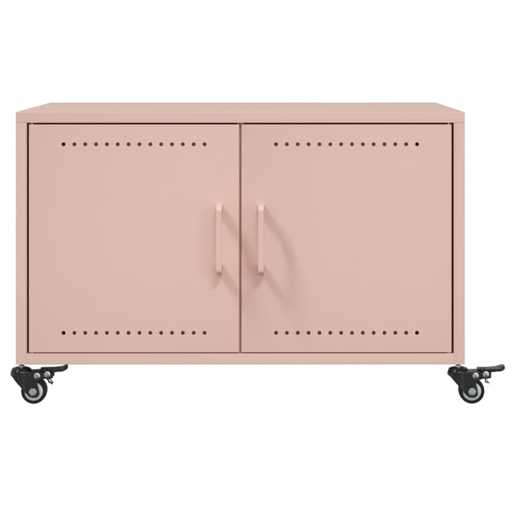 vidaXL Coffee Table Pink 68x50x43,5 cm Steel 4