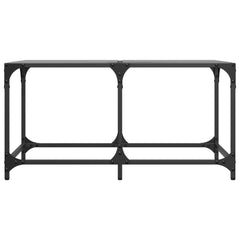 vidaXL Coffee Table with Black Glass Top 78.5x40x40 cm Steel 4