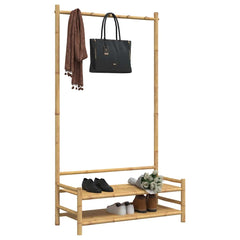 vidaXL Clothes Rack with Shelves 103x40x183 cm Bamboo 4