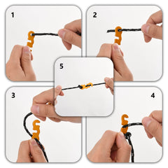 vidaXL Tent Guy Ropes with Spanners Reflective 8 pcs 4 m 4 mm 2
