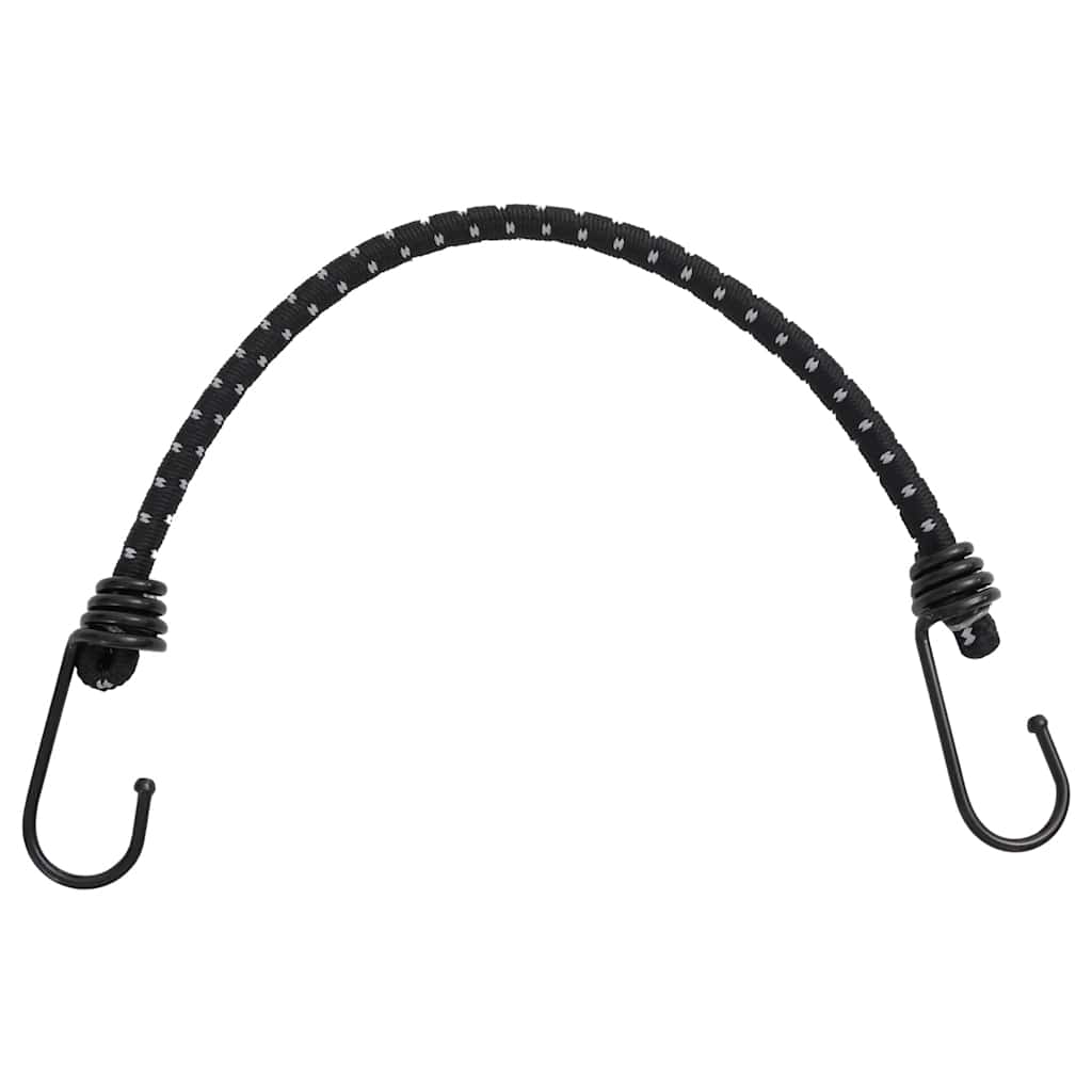 vidaXL Bungee Cords with Reflective Strips and Hooks 25 pcs 46 cm 2