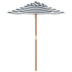 vidaXL Garden Umbrella for Kids with Wooden Pole Ø120x140 cm 5