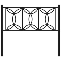 vidaXL Metal Replace Headboard Black 107 cm 4