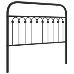 vidaXL Metal Replace Headboard Black 107 cm 2
