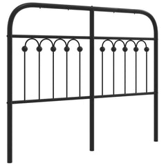 vidaXL Metal Replace Headboard Black 120 cm 2
