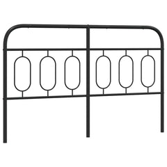 vidaXL Metal Replace Headboard Black 137 cm 2
