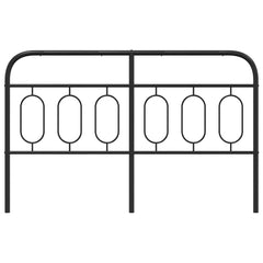 vidaXL Metal Replace Headboard Black 137 cm 4