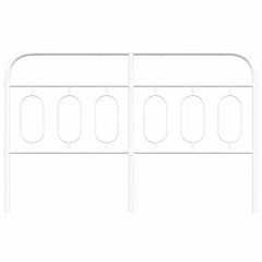 vidaXL Metal Replace Headboard White 137 cm 4