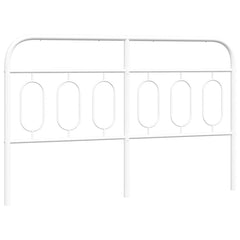 vidaXL Metal Replace Headboard White 140 cm 2