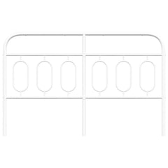 vidaXL Metal Replace Headboard White 140 cm 4
