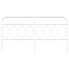 vidaXL Metal Replace Headboard White 160 cm 4