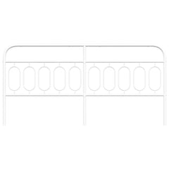 vidaXL Metal Replace Headboard White 200 cm 4