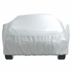 vidaXL Car Cover for Sedan with Buckle Straps Full Silver M 5