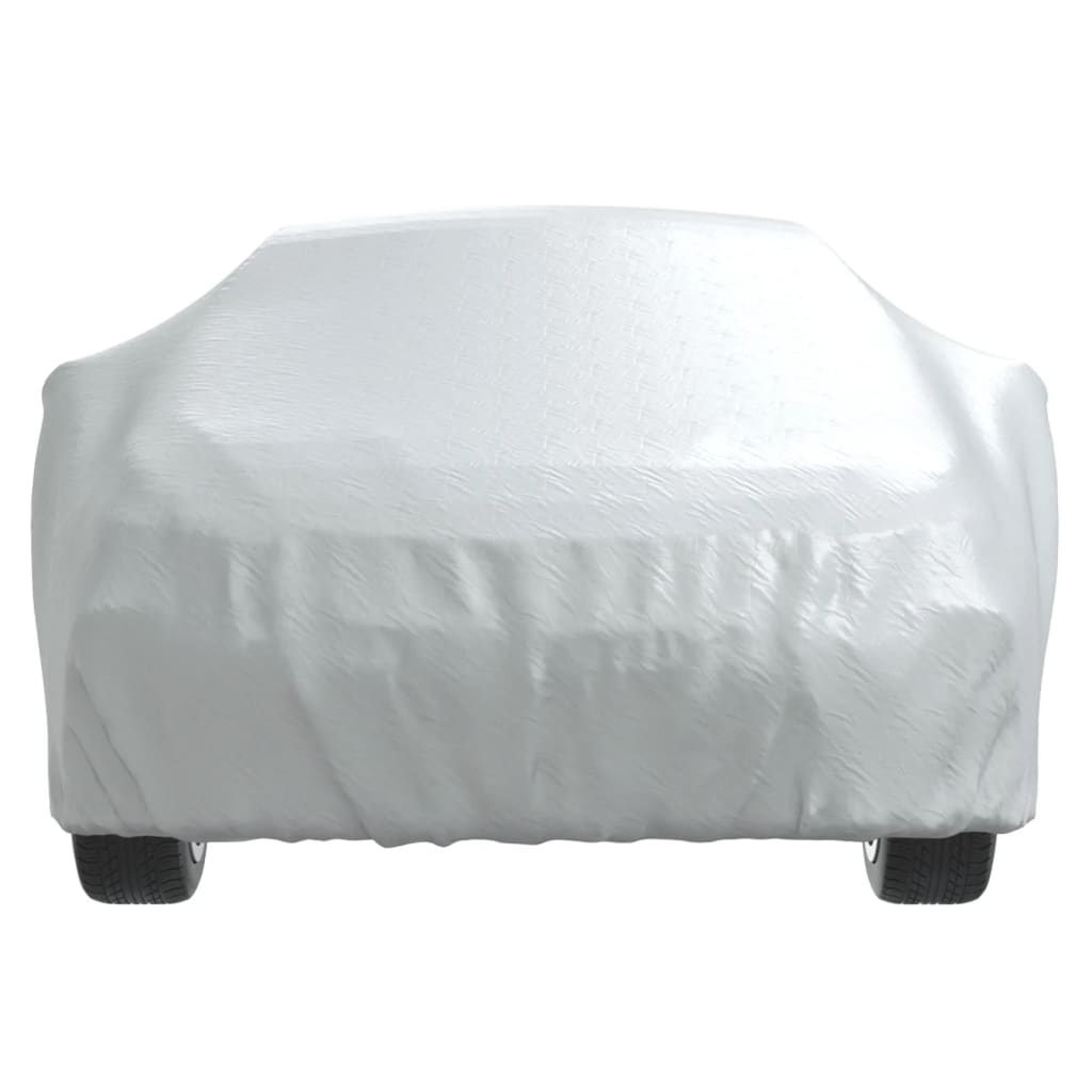 vidaXL Car Cover for Sedan with Buckle Straps Full Silver L 5