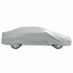 vidaXL Car Cover for Sedan with Buckle Straps Full Silver XL 6