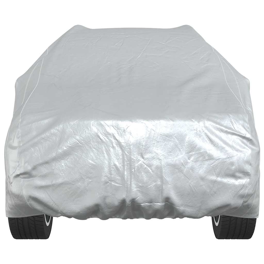 vidaXL Car Cover for SUV with Buckle Straps Full Silver M 5