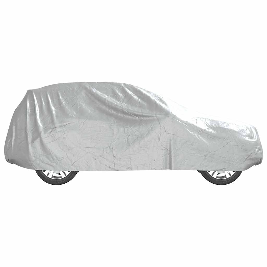 vidaXL Car Cover for SUV with Buckle Straps Full Silver M 6