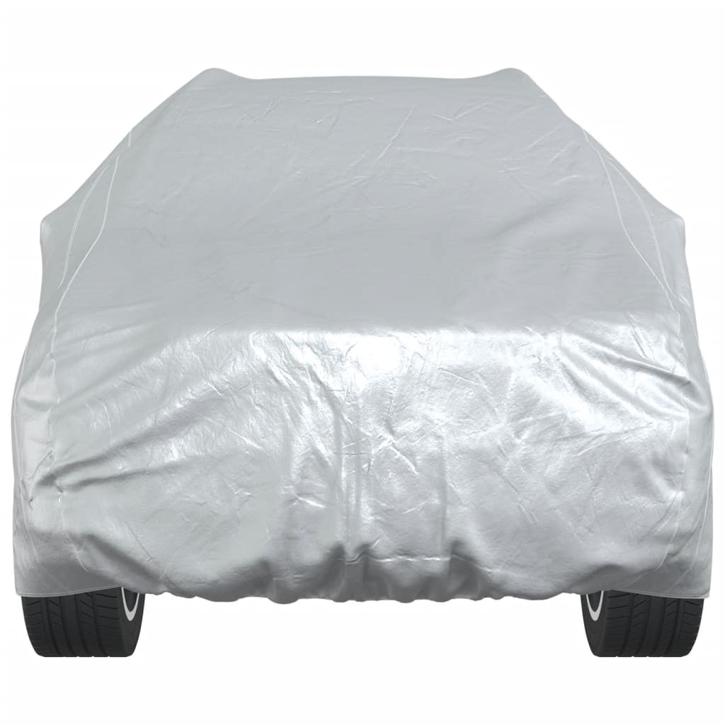 vidaXL Car Cover for SUV with Buckle Straps Full Silver M PEVA 5
