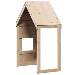 Kids' Bed Roof Solid Wood Pine Width 55 cm Natural 132 cm 84 cm